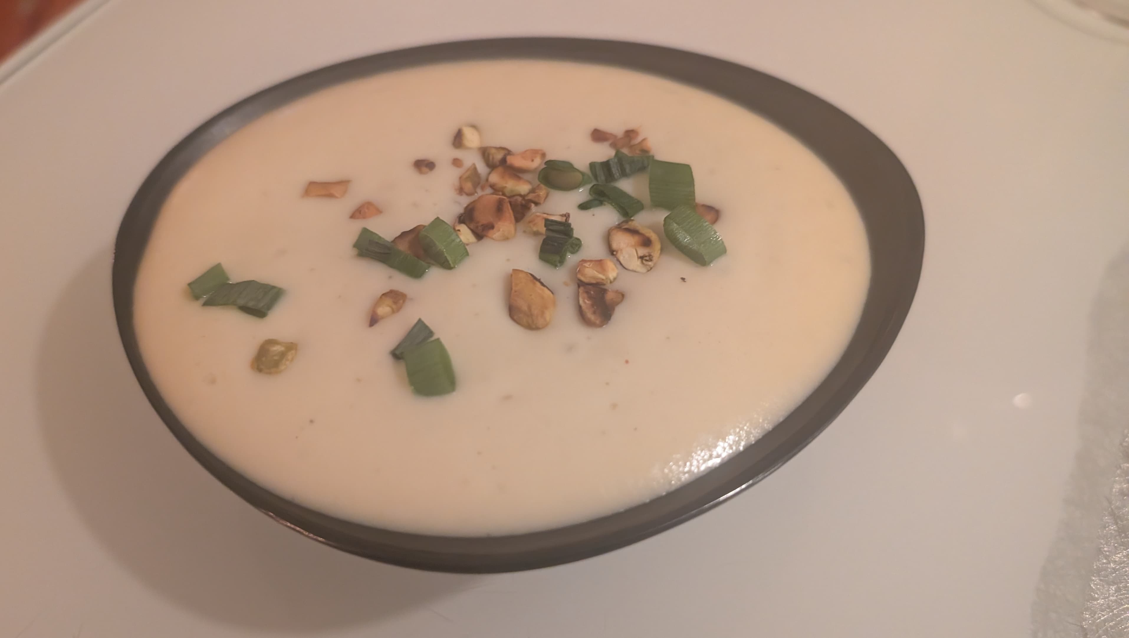 Cauliflower Espuma with Coconut Twist